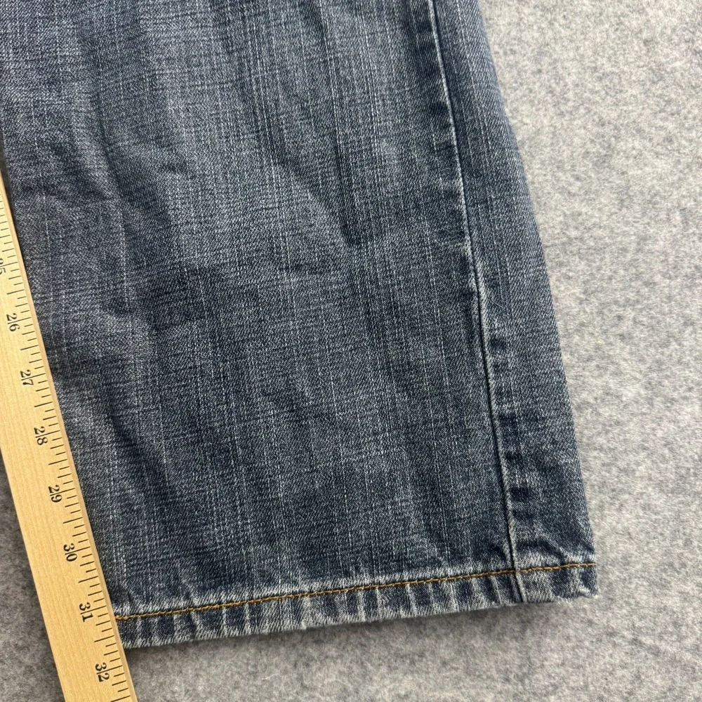 Vintage Y2K Levis 505 Jeans Mens 36x32 Blue Straight Leg Denim  Whiskers Fading